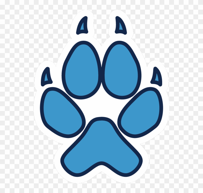 Paw Print - Coyote Paw Print Logo #235859