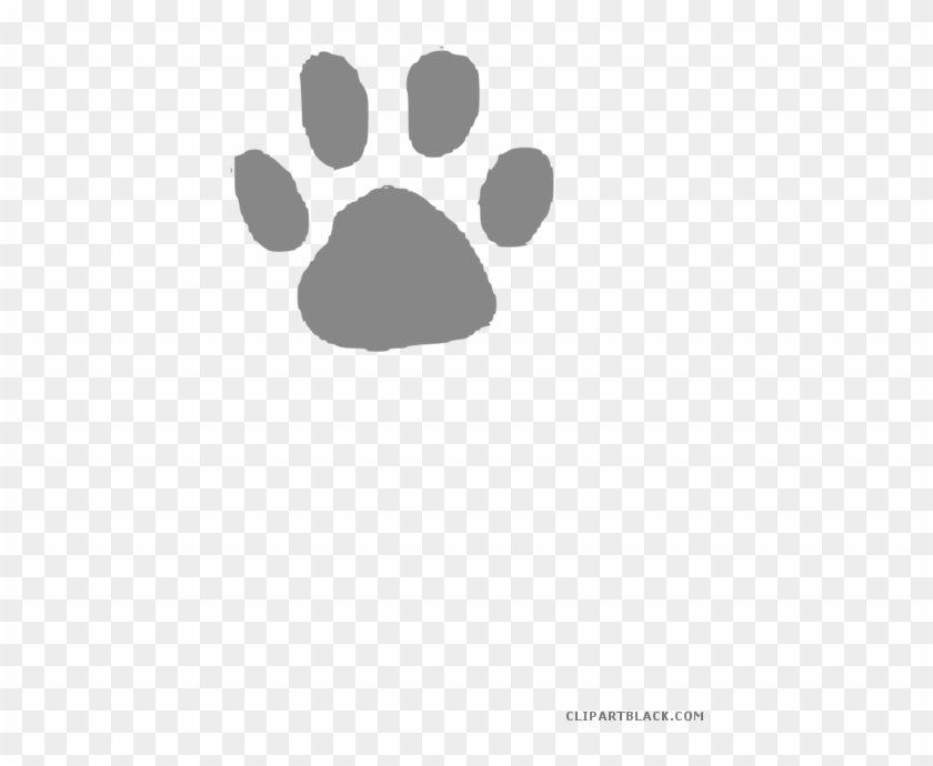 Paw Print Animal Free Black White Clipart Images Clipartblack - Lady And The Tramp Wolf #235860