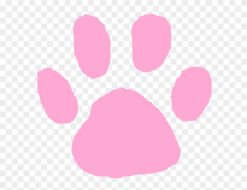 Pink Paw Print Clip Art At Clker - Magenta Blues Clues Paw Print #235864