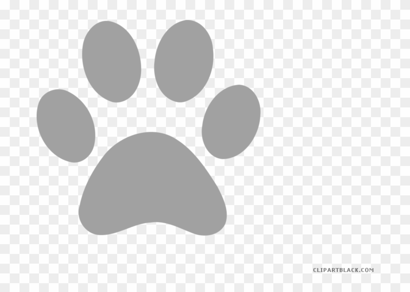 Wildcat Paw Print Animal Free Black White Clipart Images - Plantillas Para Book Folding #235867