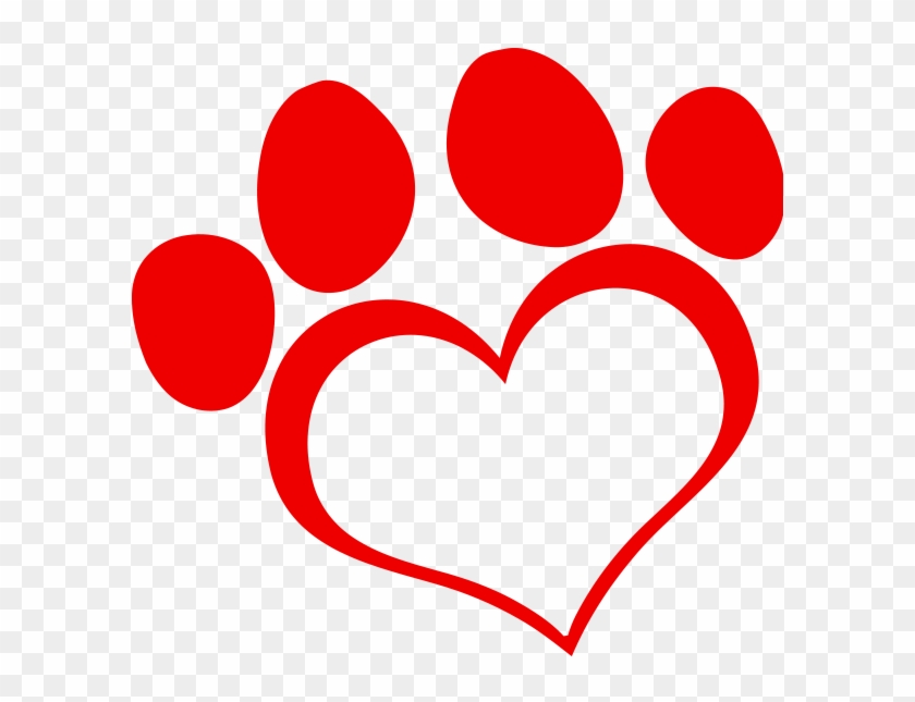 In Addition To Standard Red Hearts, There Are Also - Heart Paw Print #235994