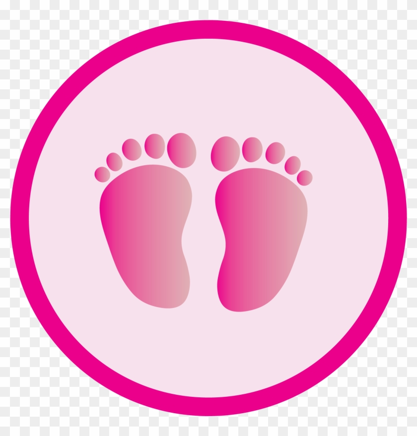 Pink Clipart Baby Foot - Fetus #236014