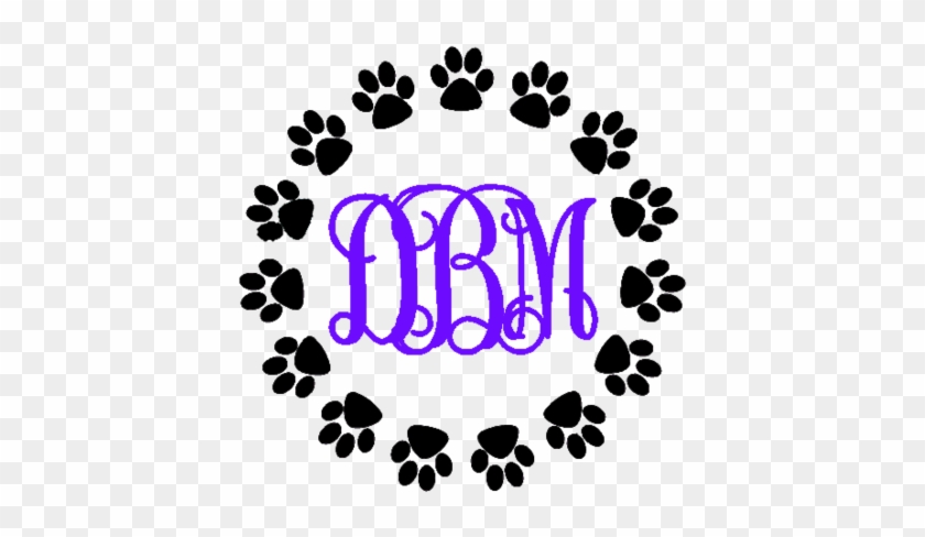 Pawprint Monogram Decal - Jack Screw For Rtj Flange #236022