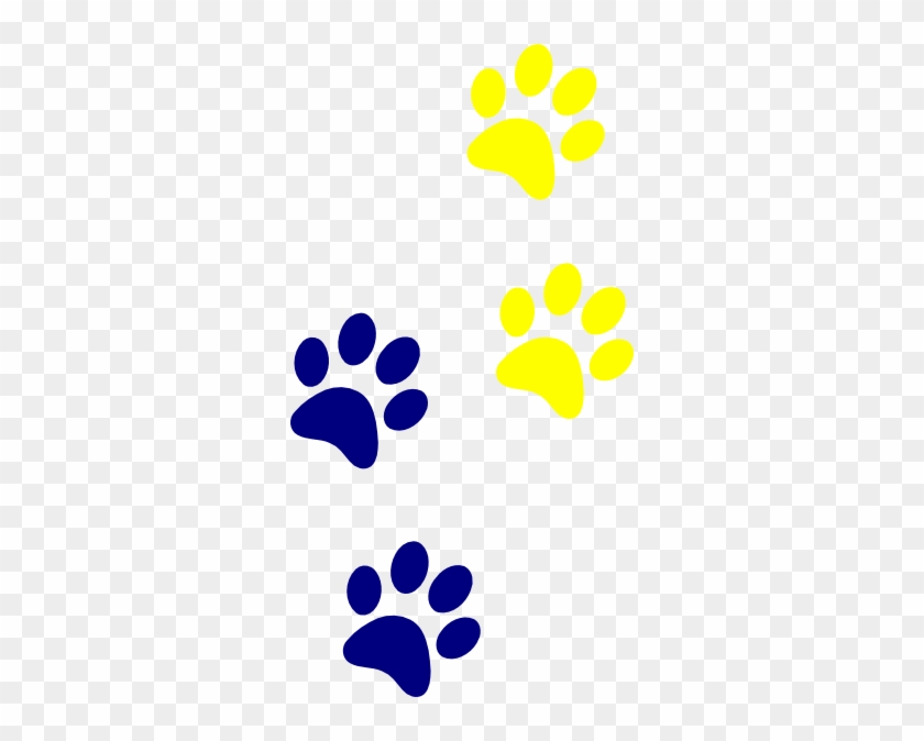 blue dog paw print clip art