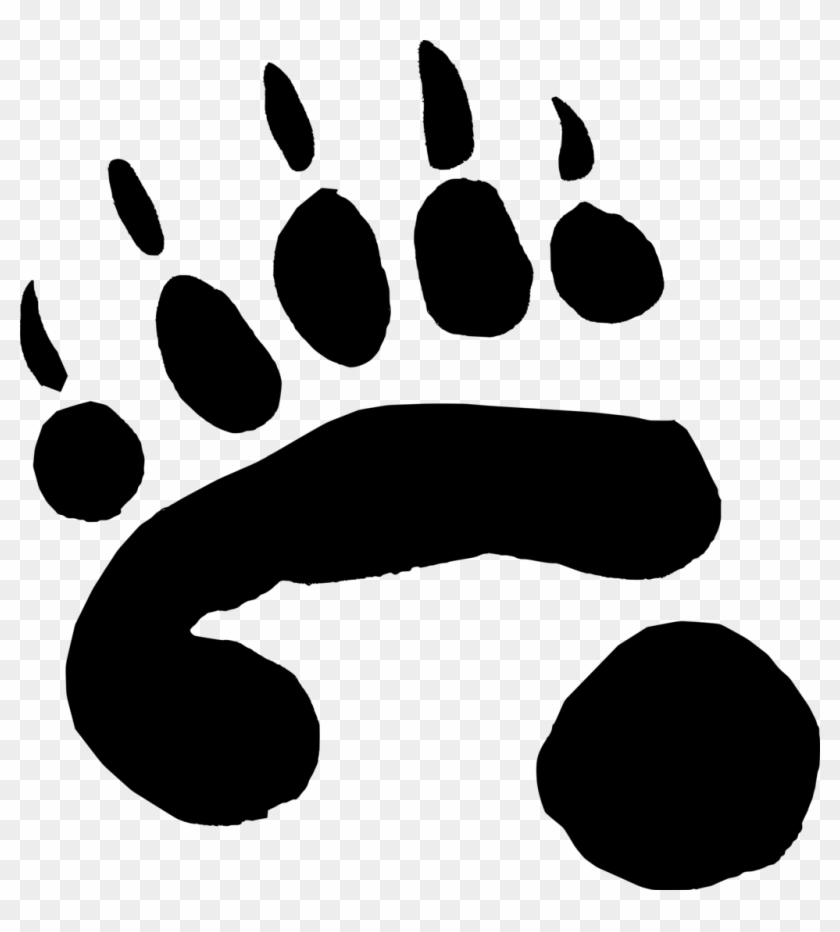 Panda Clipart Paw - Giant Panda Paw Print #236181