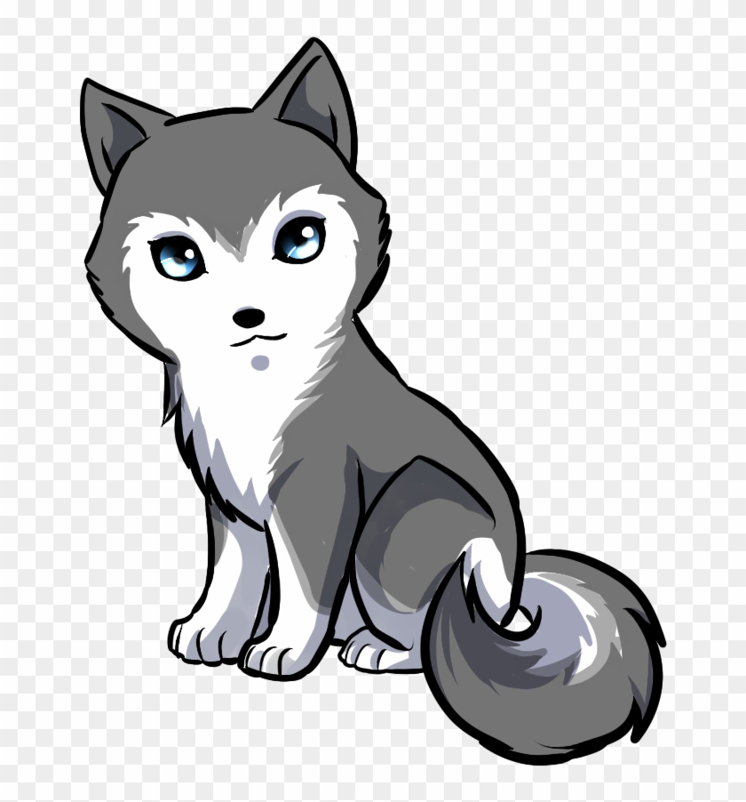 Drawn Husky Chibi - Anime Husky Puppy - Free Transparent PNG Clipart Images  Download