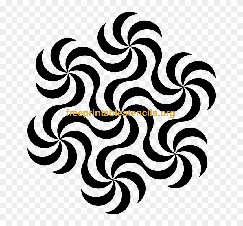 Zebra Pattern Printable Stencil - Clip Art #236269