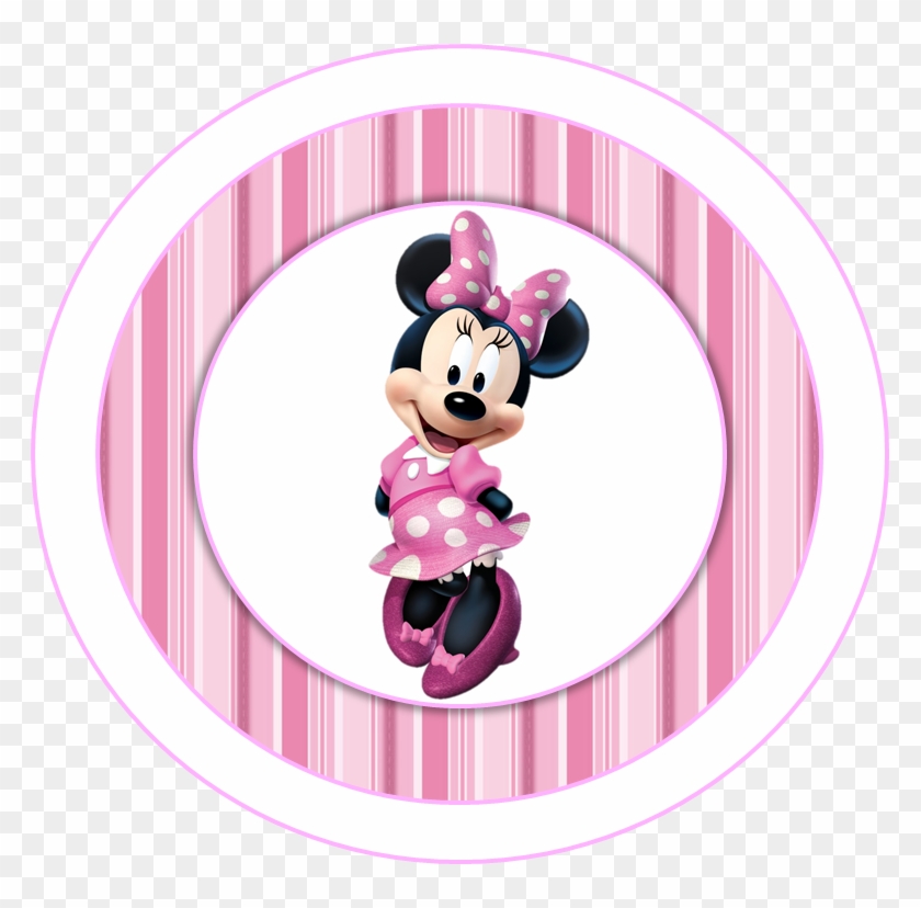 minnie in pink party toppers or free printable candy minnie mouse free printable mickey mouse thank you tags