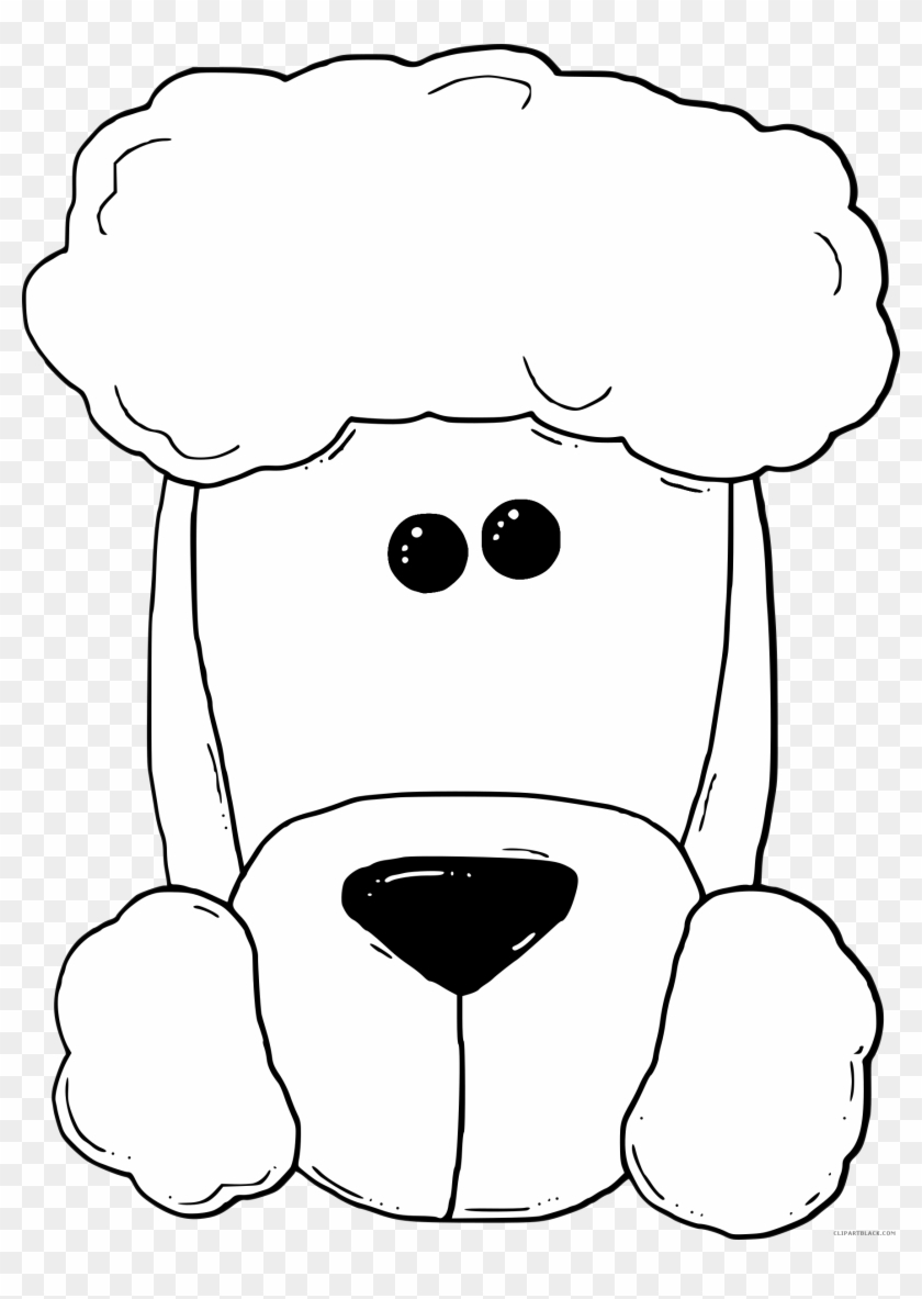 Dog Outline Animal Free Black White Clipart Images - Poodle Dog Drawing Outline #236519