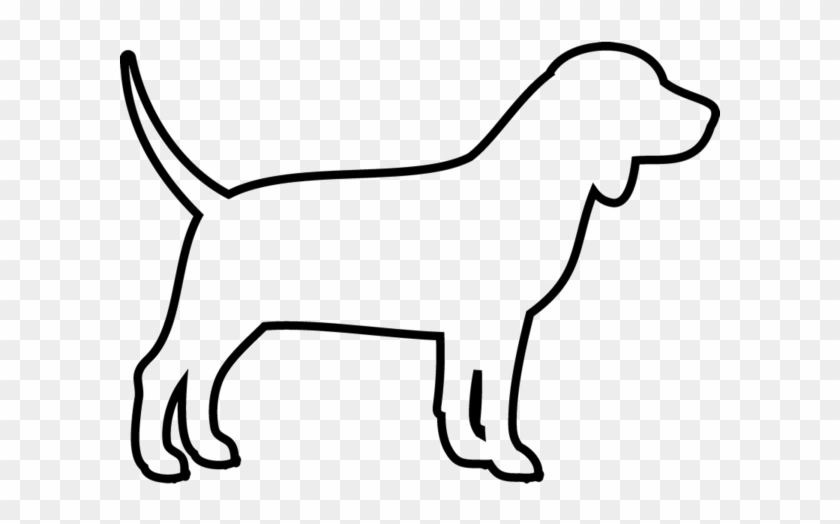 Beagle Rubber Stamp - Outline Of A Dog #236523