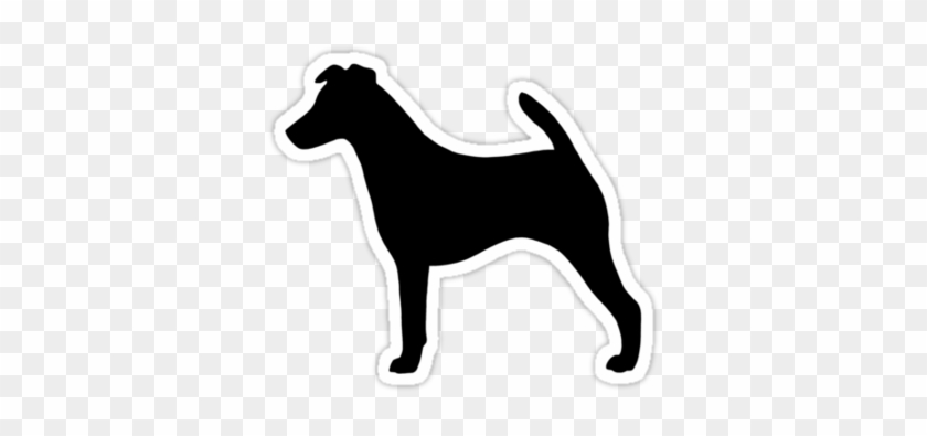 Smooth Fox Terrier Silhouette Stickers By Jenn Inashvili - Dobermann #236577