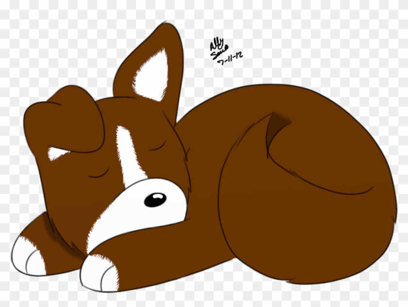 Sleeping Puppy Drawing - Cartoon - Free Transparent PNG Clipart Images  Download
