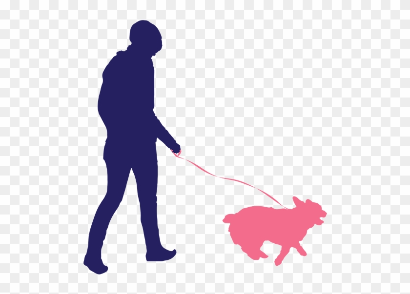 Dog Walking And Pet Feeding - Silhouette Walking Dog Png #236676