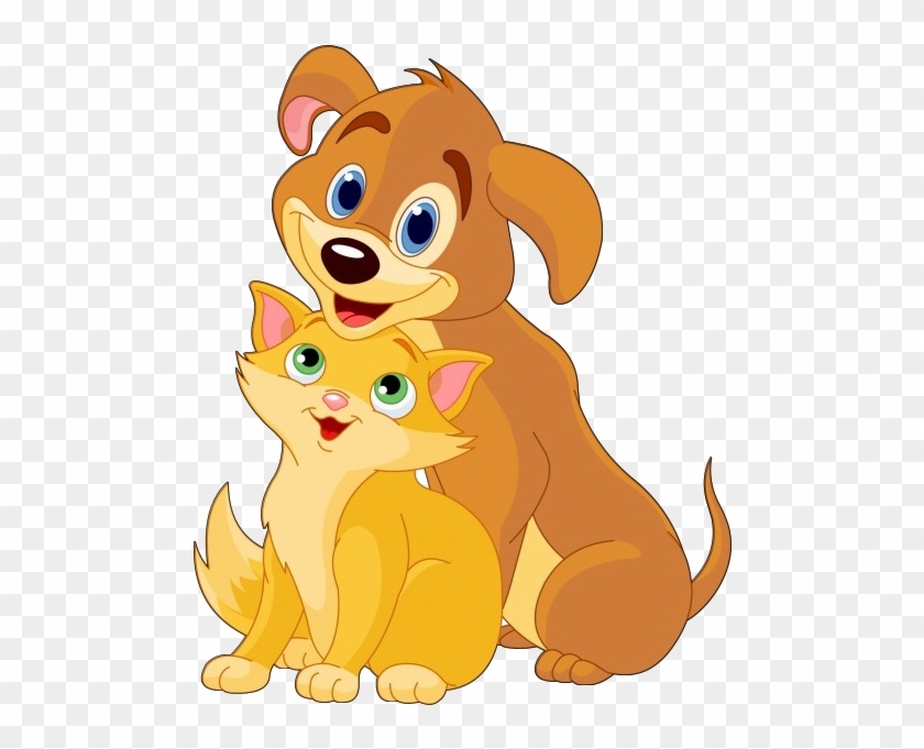 Dog And Cat Cartoon Animal Images - Dog And A Cat Cartoon #236697