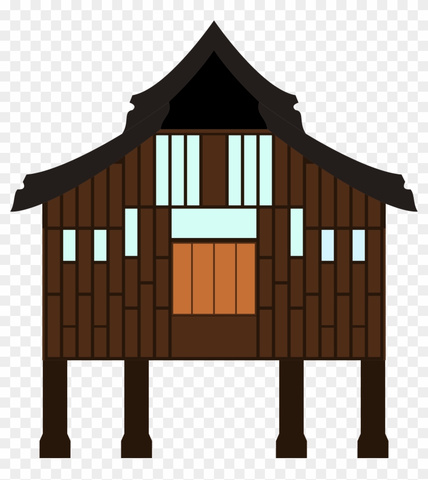 Kampong Malay Houses Clip Art - Kampong Malay Houses Clip Art #236728