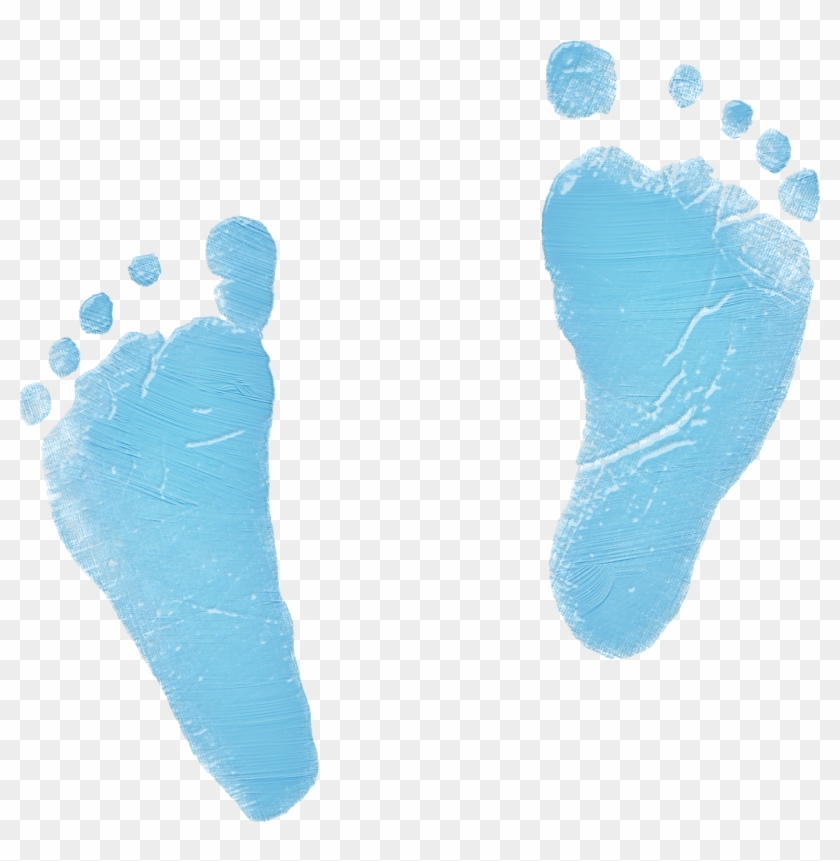 Blue Baby Footprints Clipart - Blue Baby Footprint Png #236730