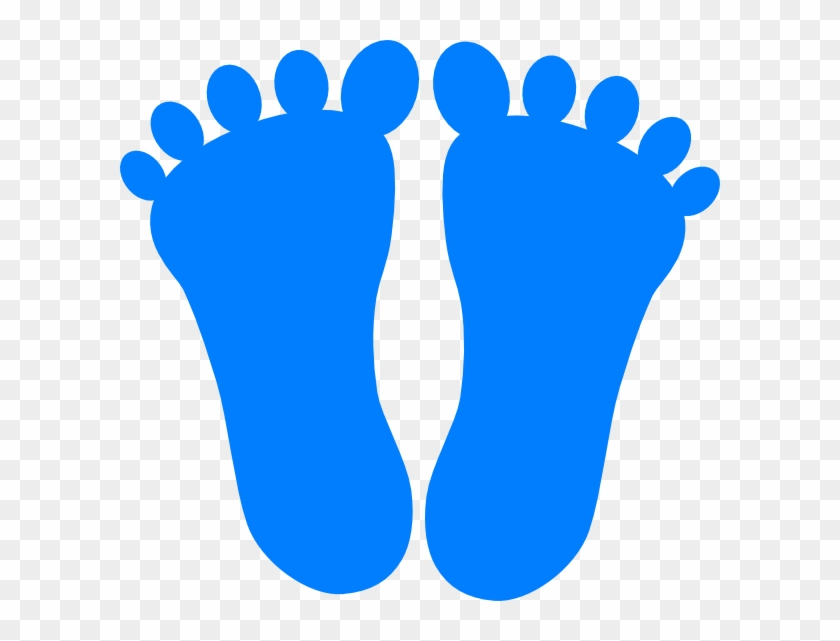 Blue Footprints Clip Art - Blue Footprints #236734