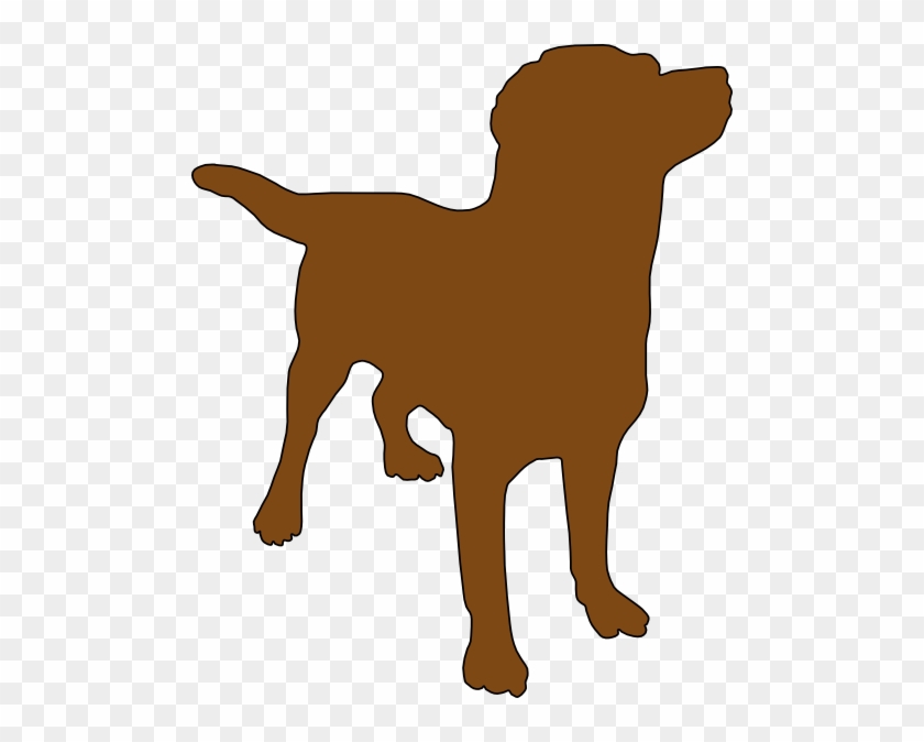 Brown Dog Silhouette Clip Art At Clker - Dog Silhouette Clipart #236753
