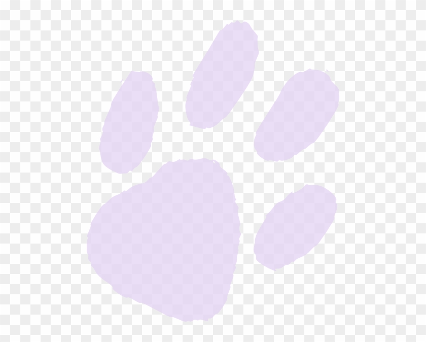 Lavendar Paw Print Clip Art At Clker - Paw Print Clipart Transparent #236804