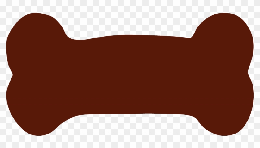 Custom Dog Bone Shaped Window Stickers And Decals - Brown Dog Bone Clip Art #236845