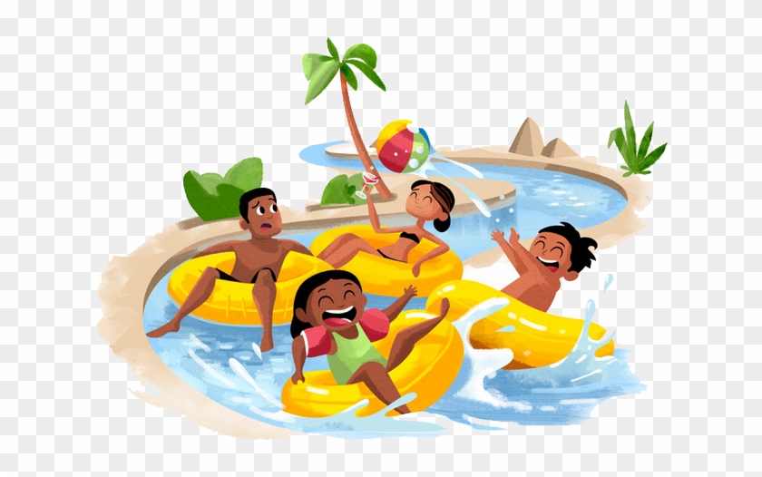 Wetnwild Gold Coast The Fun Valley Beach Lazy River - Water Park Clipart Png #236860