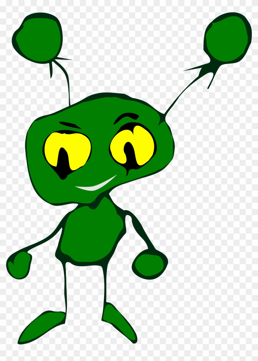 Little Creatures Clipart - Extra Terrestre Verde #236955