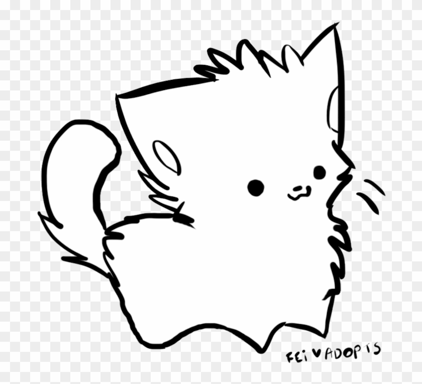 Awsome chibi cat base 8D  an anime Speedpaint drawing by Firestarthefox   Queeky  draw  paint