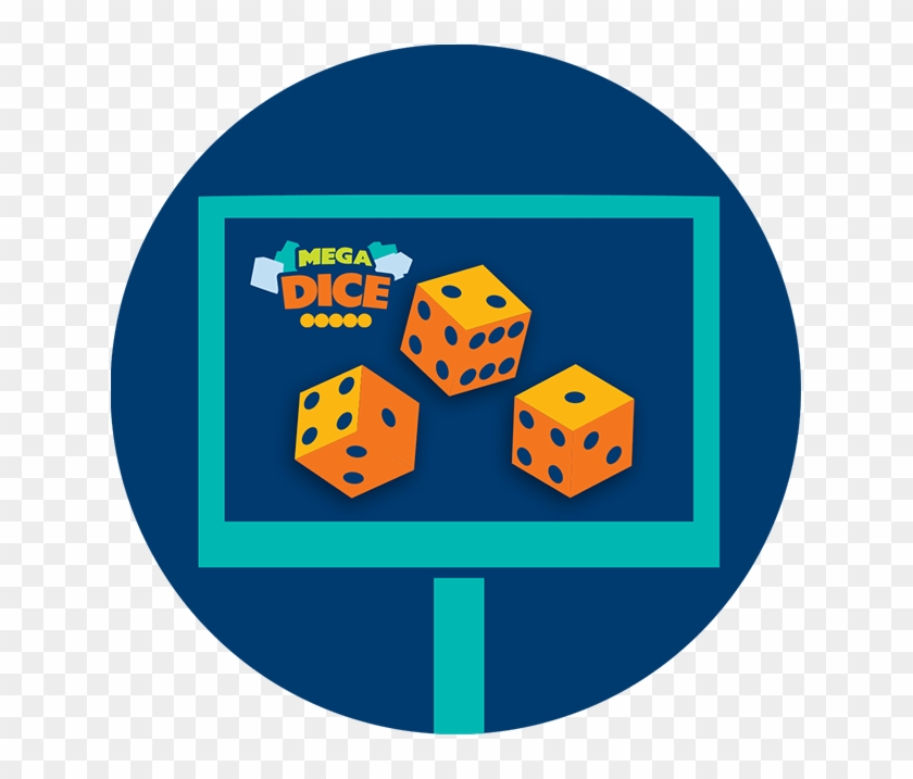 A Monitor Displays Three Dice In A Random Pattern Showing - A Monitor Displays Three Dice In A Random Pattern Showing #1507151
