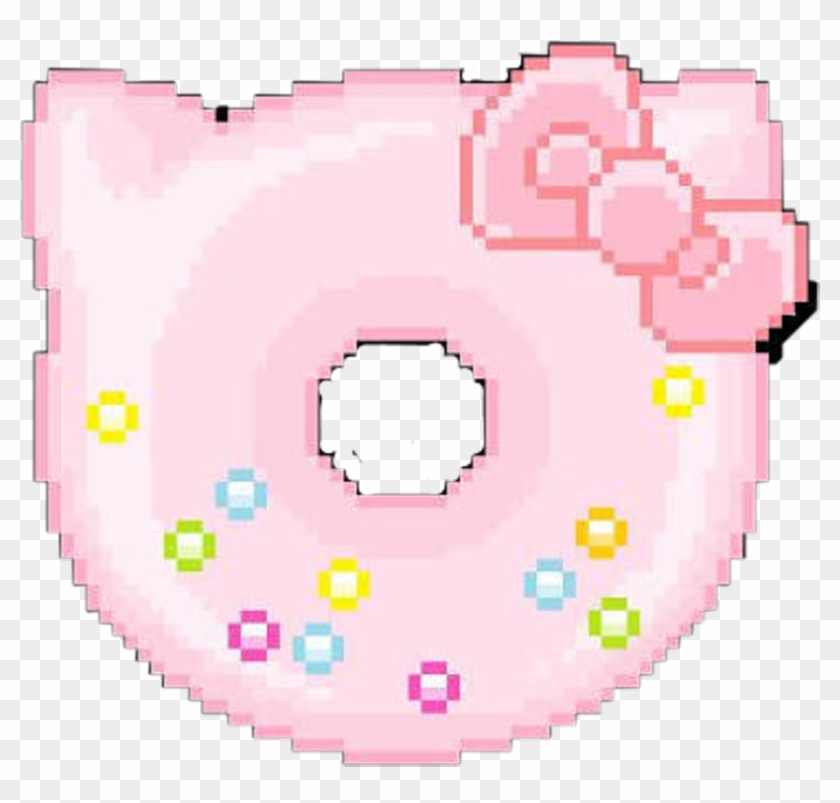 Kawaii Cute Donut Hellokitty Bow Freetoedit - Kawaii Cute Donut Hellokitty Bow Freetoedit #1507507