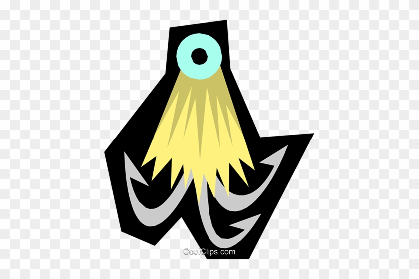 Fish Hook Royalty Free Vector Clip Art Illustration - Fish Hook Royalty Free Vector Clip Art Illustration #1507744