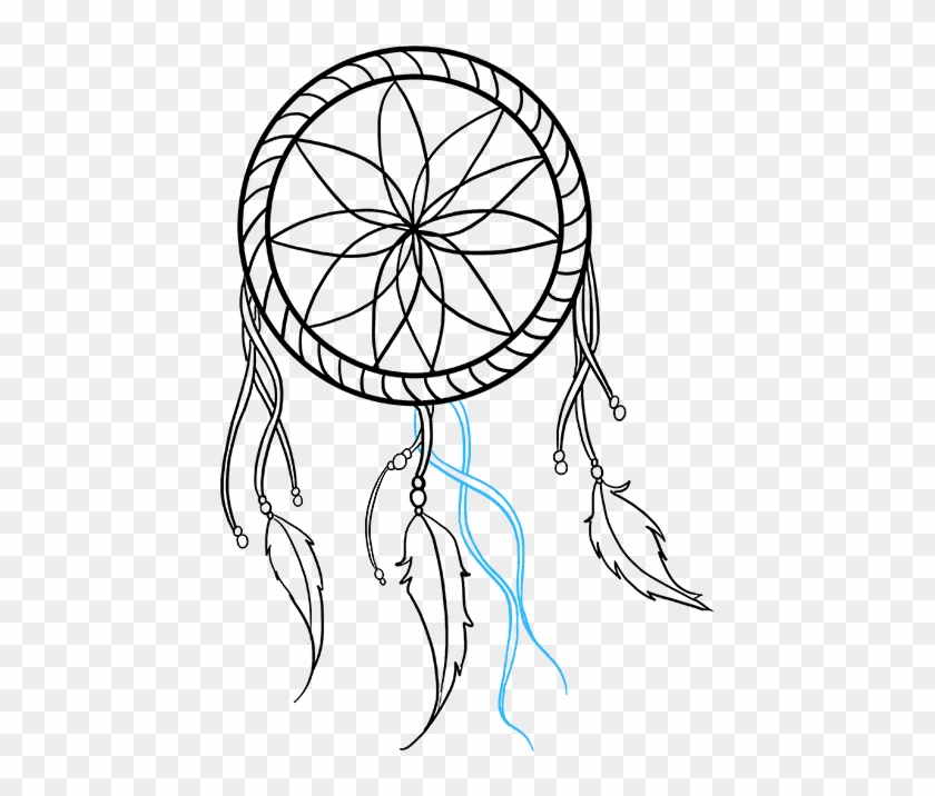 How To Draw Feathers On A Dreamcatcher Free Vectors - How To Draw Feathers On A Dreamcatcher Free Vectors #1507866