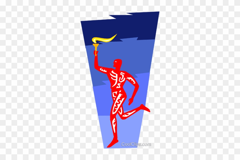 Carrying The Torch Royalty Free Vector Clip Art Illustration - Carrying The Torch Royalty Free Vector Clip Art Illustration #1508095