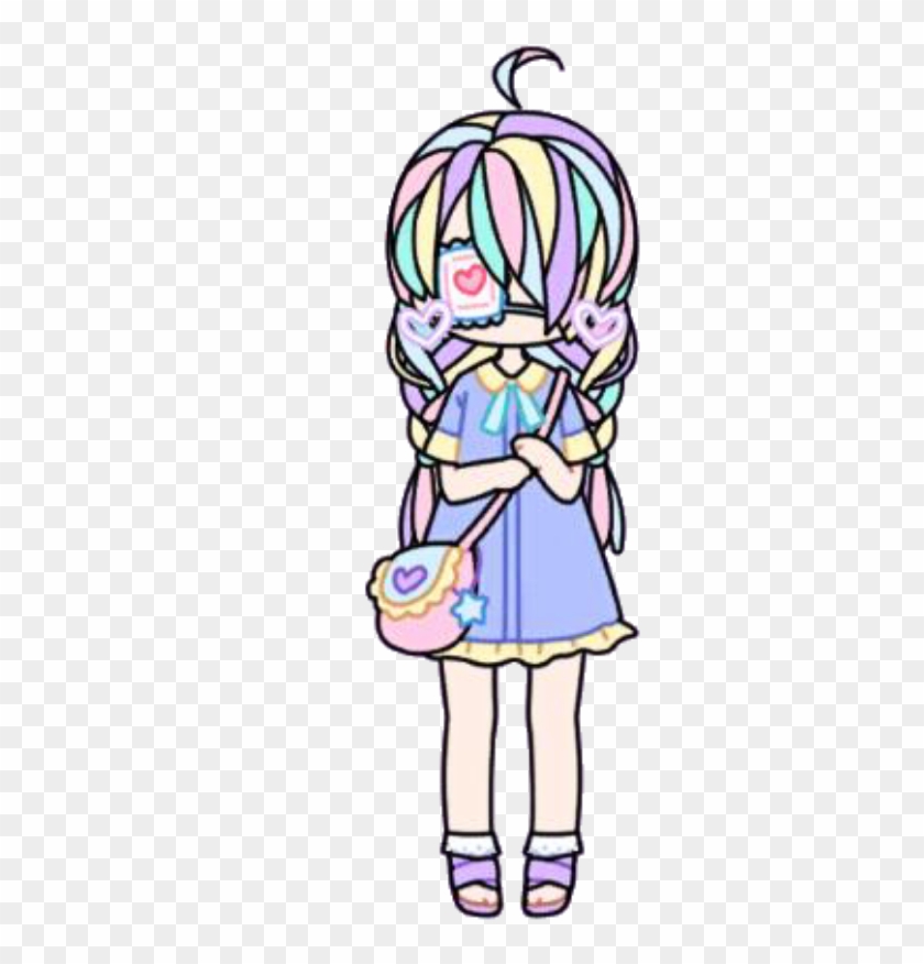 Pastel Girl With Heart Eyepatch By Rosemoji - Pastel Girl With Heart Eyepatch By Rosemoji #1508126