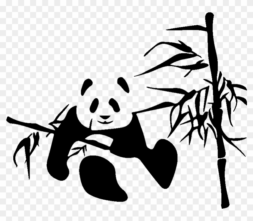 Sticker Panda Sur Un Bambou Ambiance Sticker Kc10754 - Sticker Panda Sur Un Bambou Ambiance Sticker Kc10754 #1508210