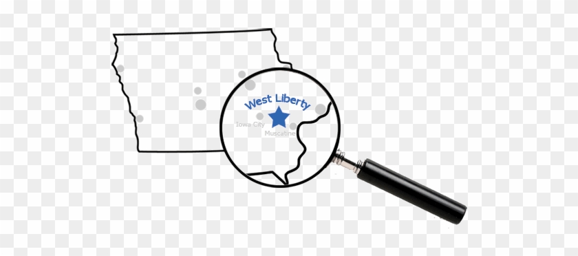 Map Of Iowa Showing West Liberty - Map Of Iowa Showing West Liberty #1508438