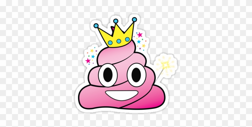 "princess Poop Emoji" Stickers By Abowlofsoda - "princess Poop Emoji" Stickers By Abowlofsoda #1508739
