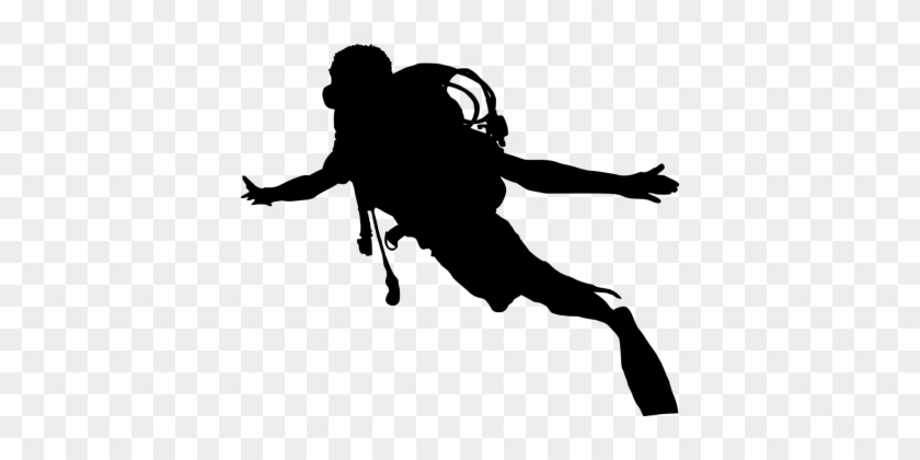 Scuba Diver Silhouette - Scuba Diver Silhouette #1509418