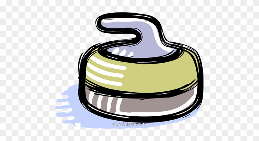 Curling Rock Royalty Free Vector Clip Art Illustration - Curling Rock Royalty Free Vector Clip Art Illustration #1509461