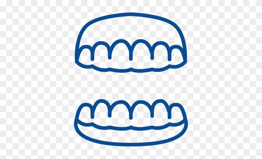 Dentures Blue Icon - Dentures Blue Icon #1509476