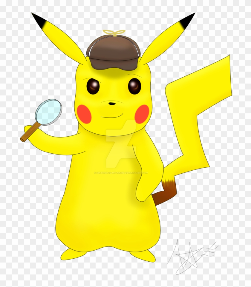 Detective Pikachu By Mathuu Is My Name On Deviantart - Detective Pikachu By Mathuu Is My Name On Deviantart #1509566