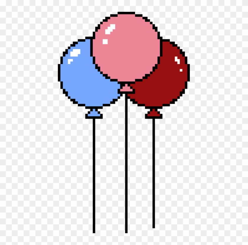 Toy Balloon Pixel Art Birthday Speech Balloon - Toy Balloon Pixel Art Birthday Speech Balloon #1509621