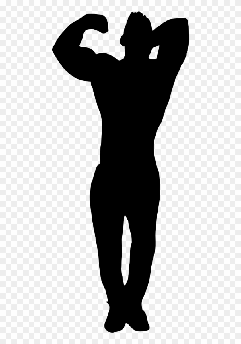 Muscle Man Bodybuilder Silhouette - Muscle Man Bodybuilder Silhouette #1509966