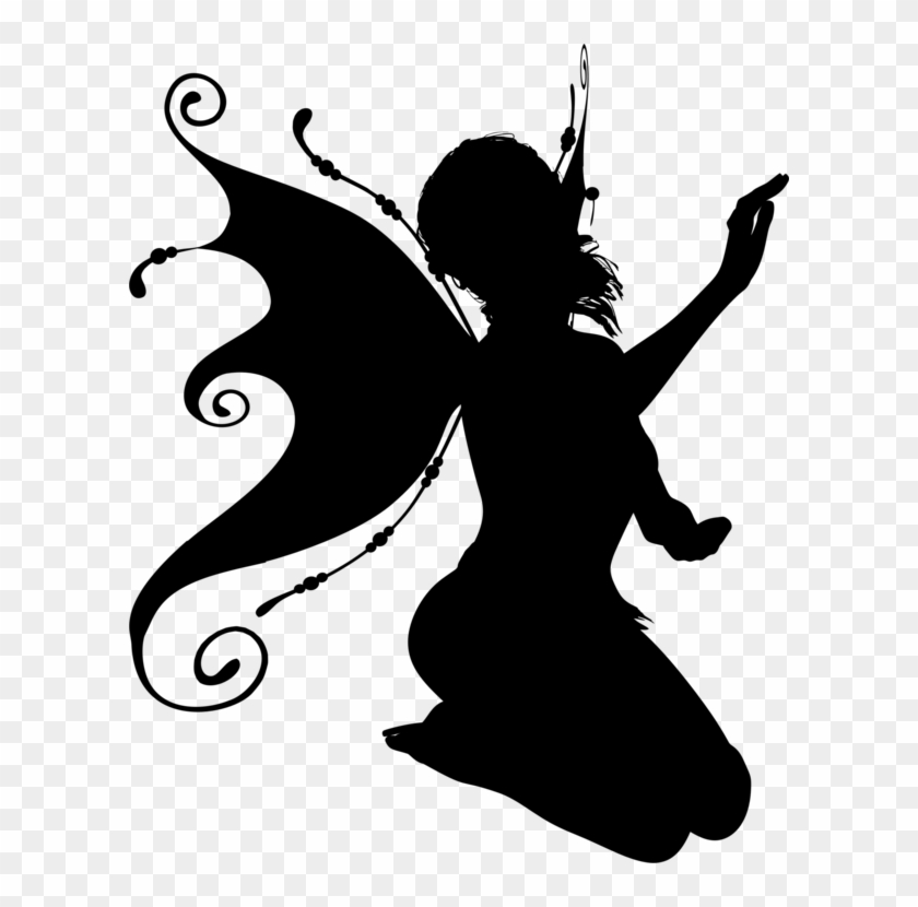 Silhouette Fairy Drawing Elf - Silhouette Fairy Drawing Elf #1510169