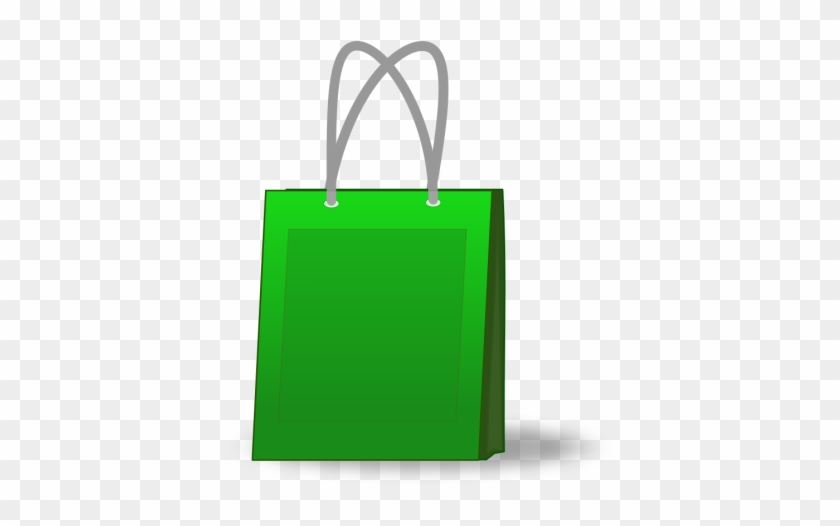 Green Shopping Bag Clip Art - Green Shopping Bag Clip Art #1510424