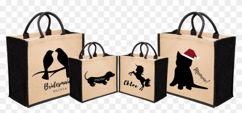 Personalised Eco Friendly Jute Tote Gift Bag Examples - Personalised Eco Friendly Jute Tote Gift Bag Examples #1510430
