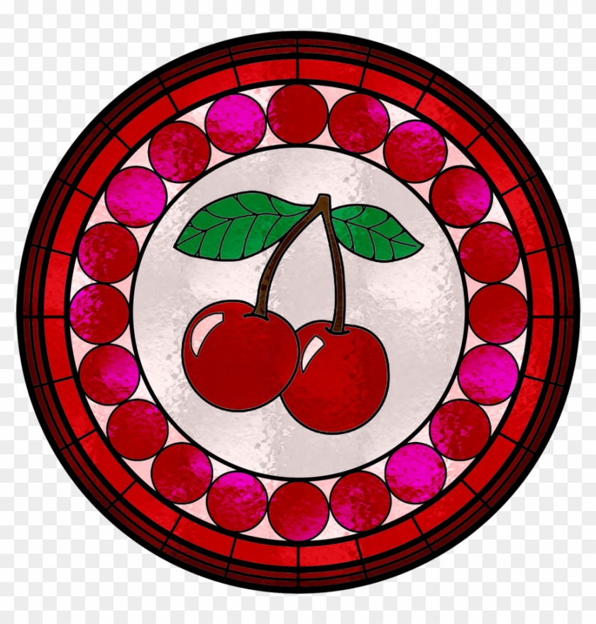 Cherry Stained Glass Window By Fluidgirl82 - Cherry Stained Glass Window By Fluidgirl82 #1511214