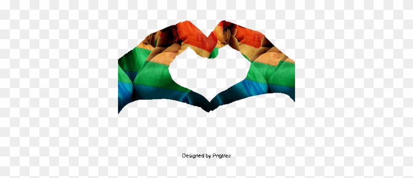 Gay Equality Rainbow Flag Heart-shaped Hands, Homosexual, - Gay Equality Rainbow Flag Heart-shaped Hands, Homosexual, #1511240