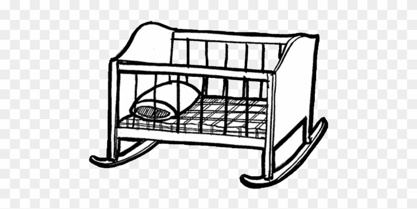 Sketch of a cot on a white background Vector  Stock Illustration  41069415  PIXTA