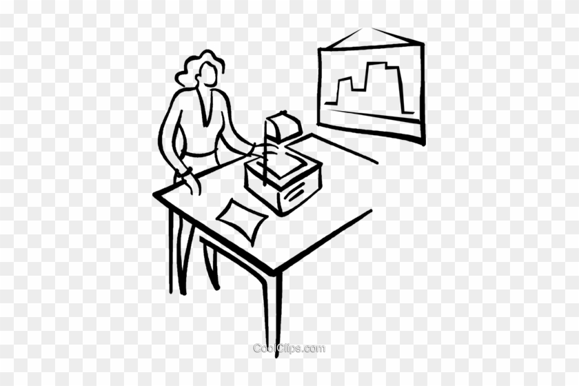 Woman Giving A Presentation Royalty Free Vector Clip - Woman Giving A Presentation Royalty Free Vector Clip #1511626