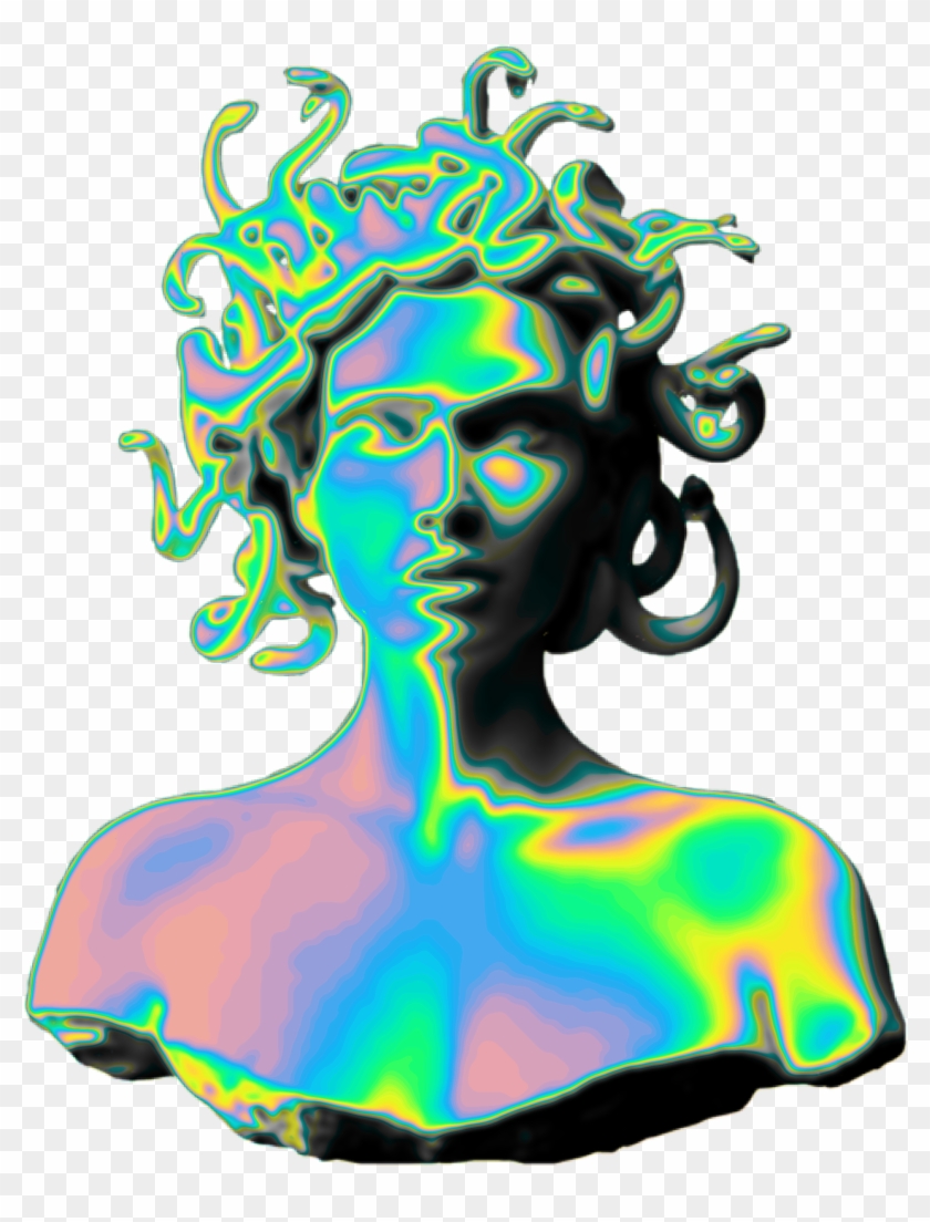 Vaporwave Clipart Medusa - Vaporwave Clipart Medusa #1511927